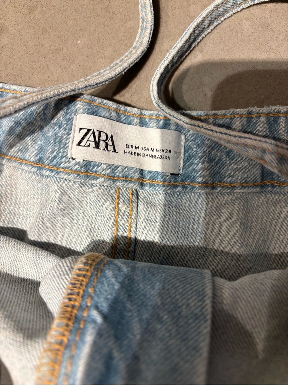 Zara Light Blue denim tank - Women NWOT - Picture 10 of 10